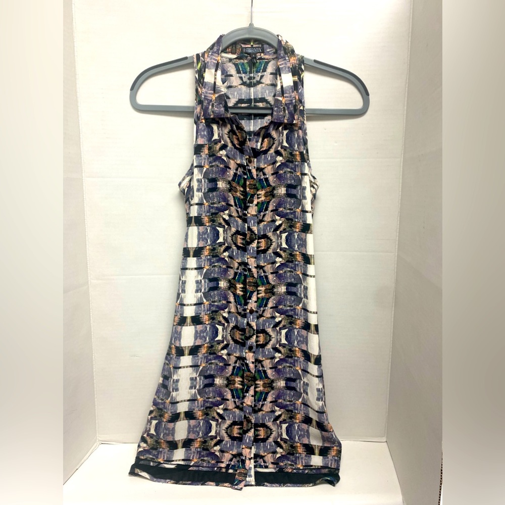INTERMIX Sleeveless Silk Dress